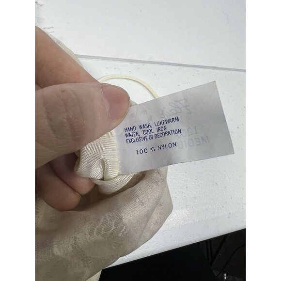 Vintage 1960s Union Made Body Suit Satin Lace Flair Brand Size Medium - Picture 8 of 8